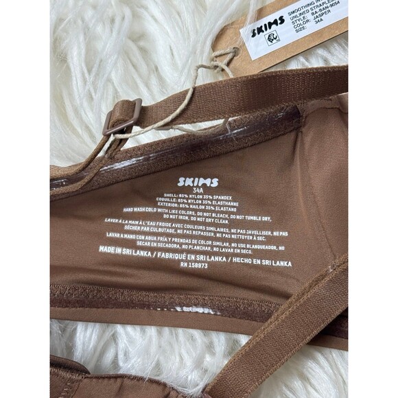 Skims Smoothing Intimates Strapless Bra Jasper Size 34A - Picture 7 of 8